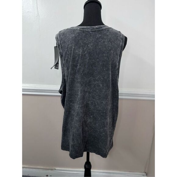NWT Harley-Davidson Dark Grey Knit Muscle Tank Top Vintage Wash Size 2XL - Picture 4 of 9